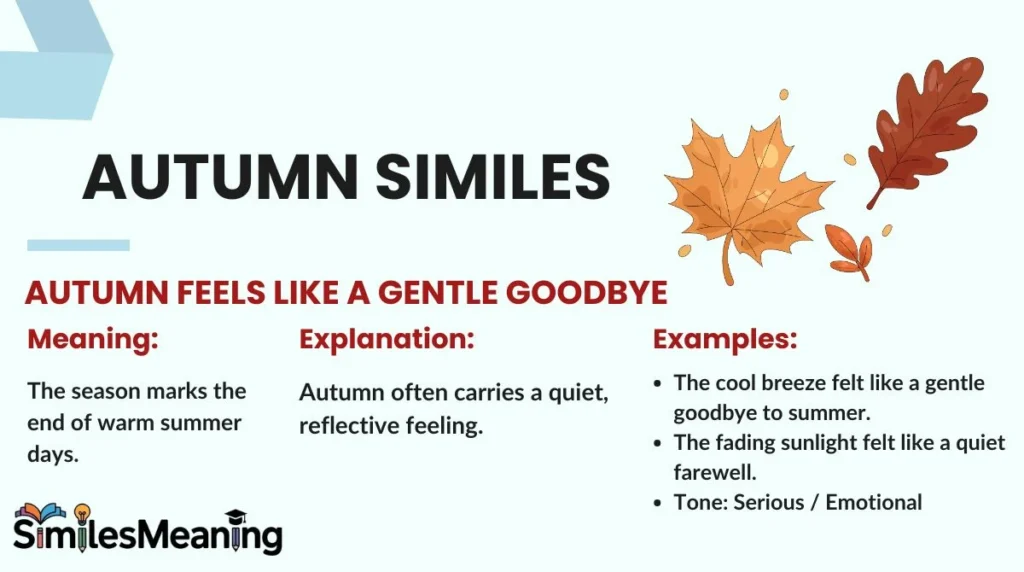 Autumn Similes