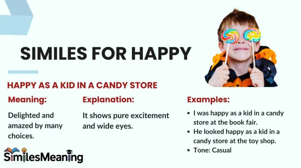 Similes for Happy