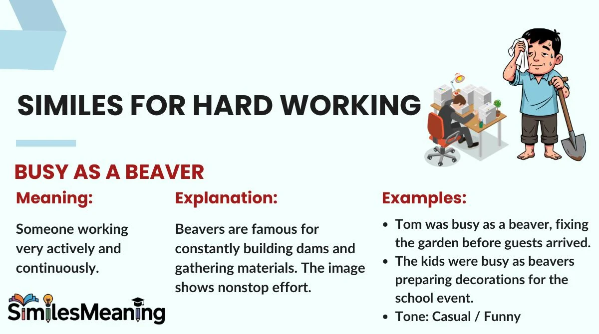 Similes for Hard Working