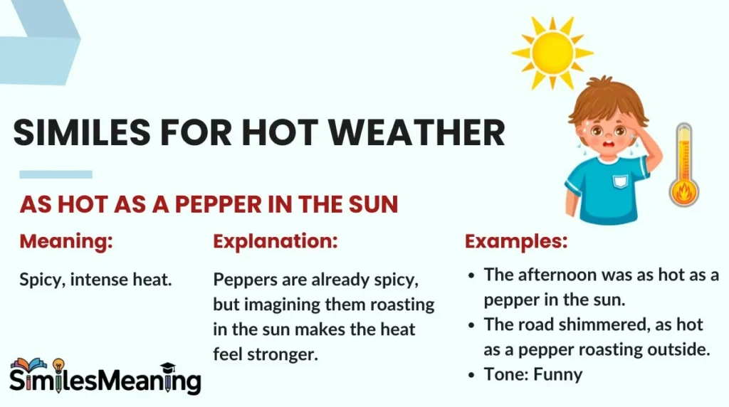 Similes for Hot Weather