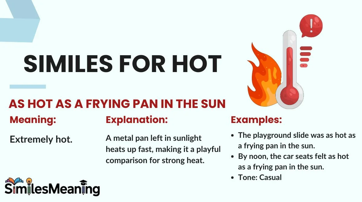 Similes for Hot