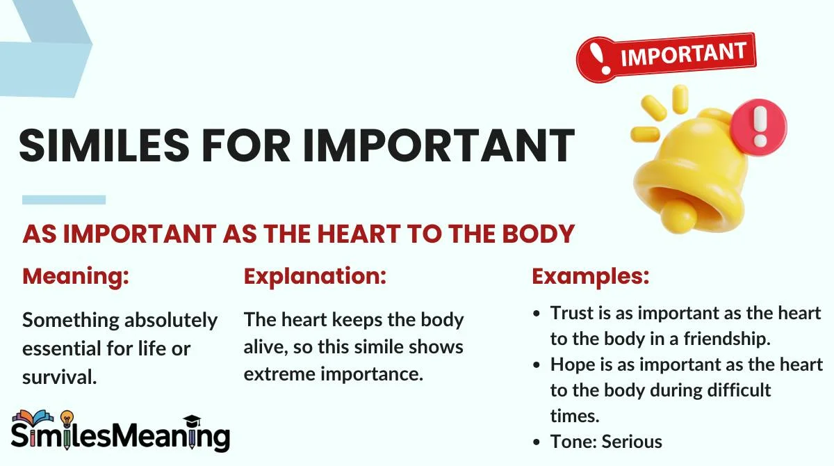 27+ Powerful Similes for Important (Make Your Writing Instantly ...
