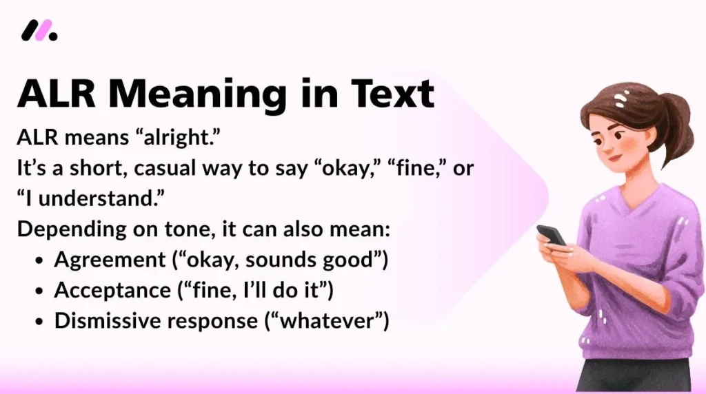 ALR Meaning in Text