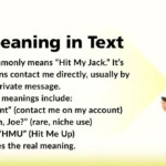 HMJ Meaning in Text