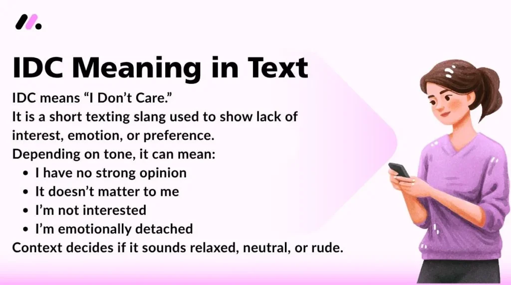 IDC Meaning in Text
