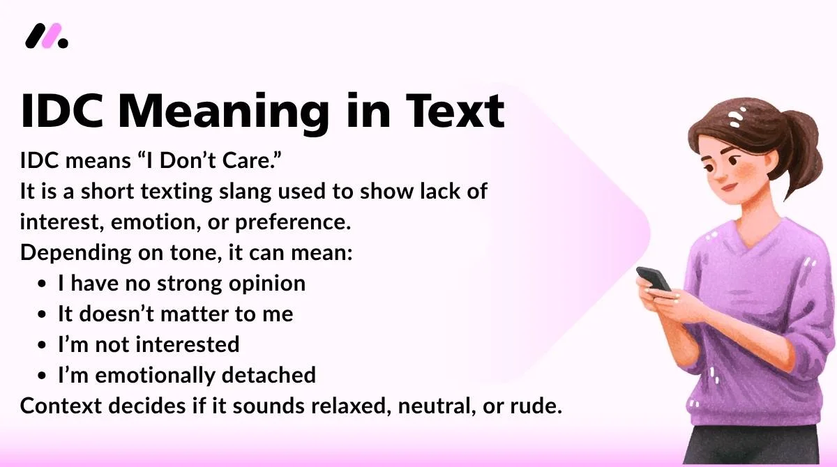IDC Meaning in Text