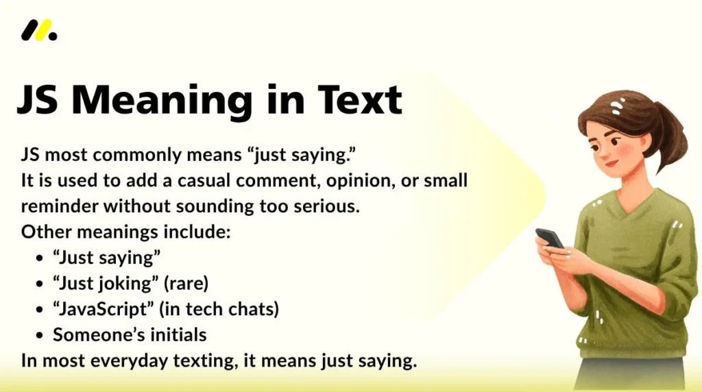 JS Meaning in Text