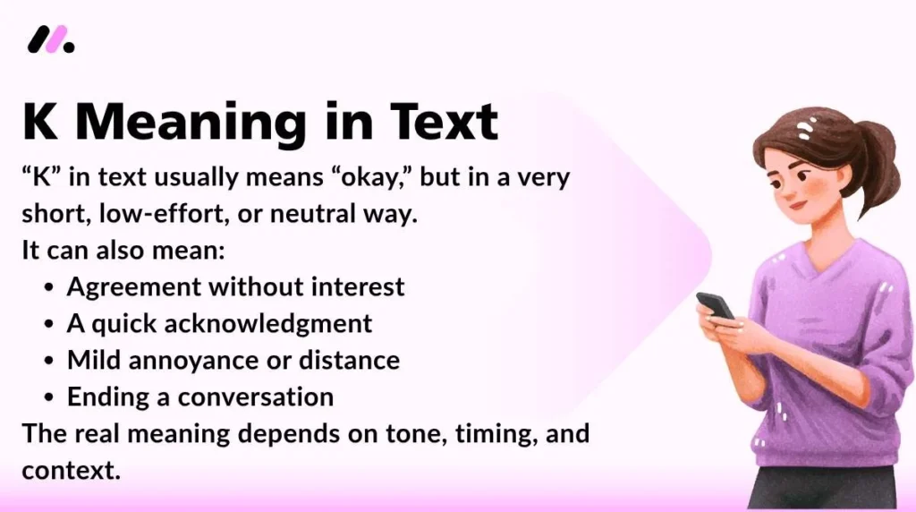 K Meaning in Text