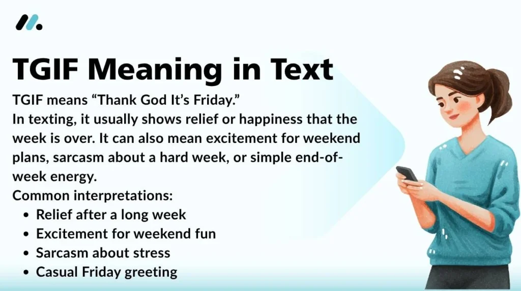 TGIF Meaning in Text