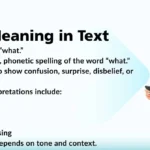WUT Meaning in Text