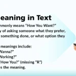 HYW Meaning in Text