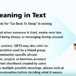 GBTS Meaning in Text