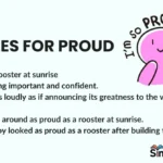 Similes for Proud
