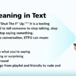 STFU Meaning in Text